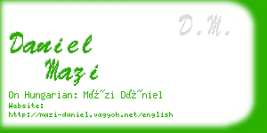 daniel mazi business card